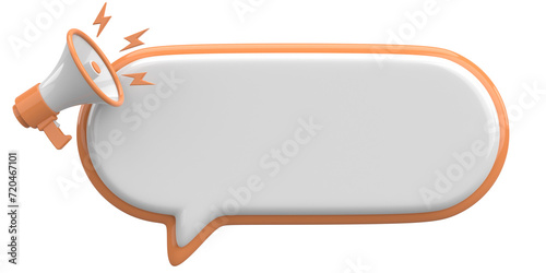 Foto 3D Notification Box. 3D Illustration.