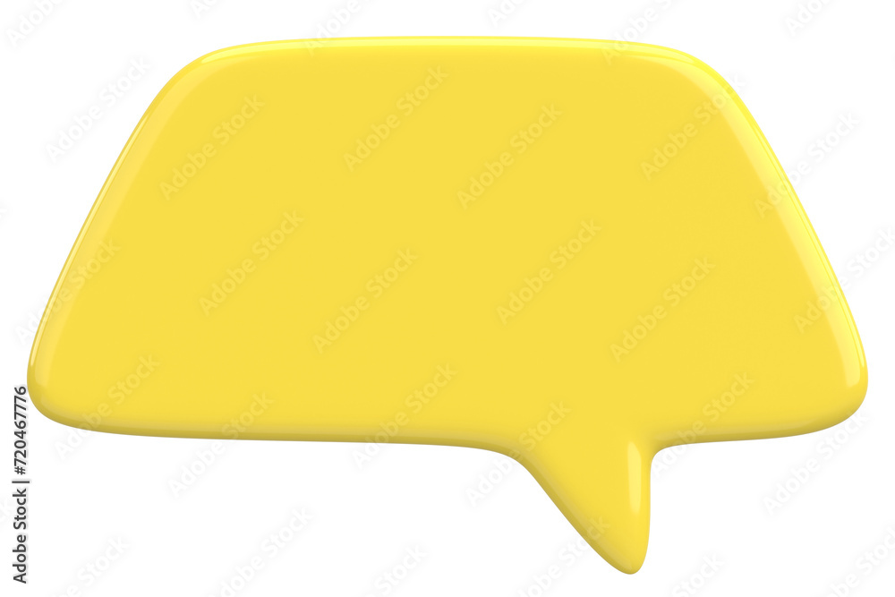 Speech Bubble. Text Box. 3D Illustration. Speech Bubble. Text Box. 3D Illustration.