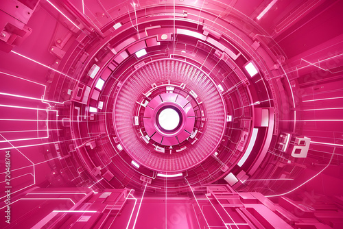 Pink color technology wallpaper