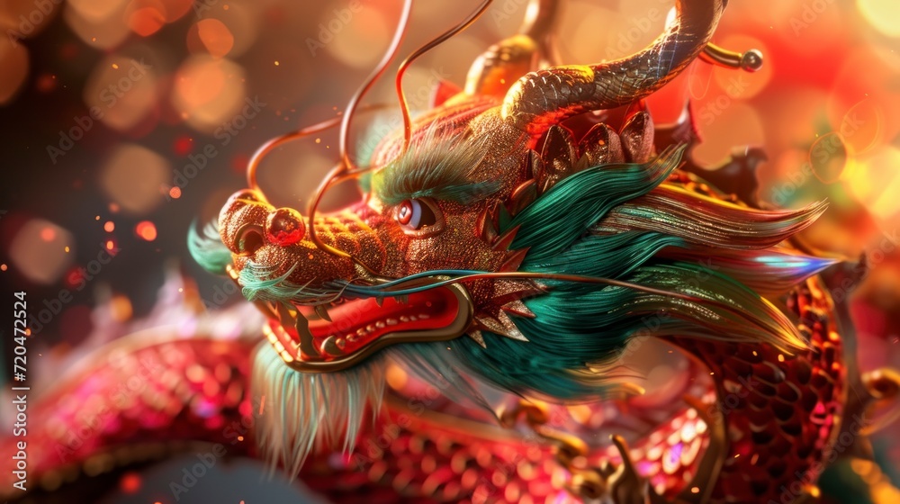 Obraz premium chinese new year dragon 2024