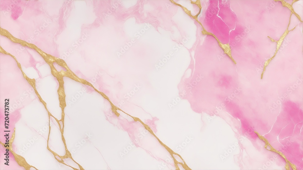 Pink and Gold marble texture for tile wallpaper luxurious background