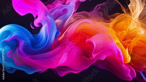 Smoke Symphony A symphony of colors in the form of swirling smoke, a true feast for the eyes. photo