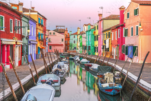 Burano, Venice, Italy Colorful Buildings © SeanPavonePhoto