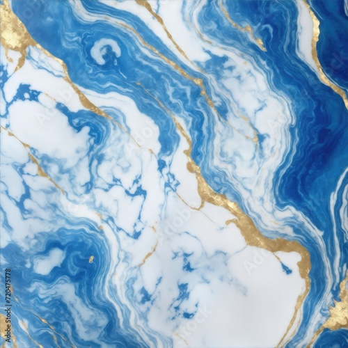 Blue and Gold marble texture for tile wallpaper luxurious background