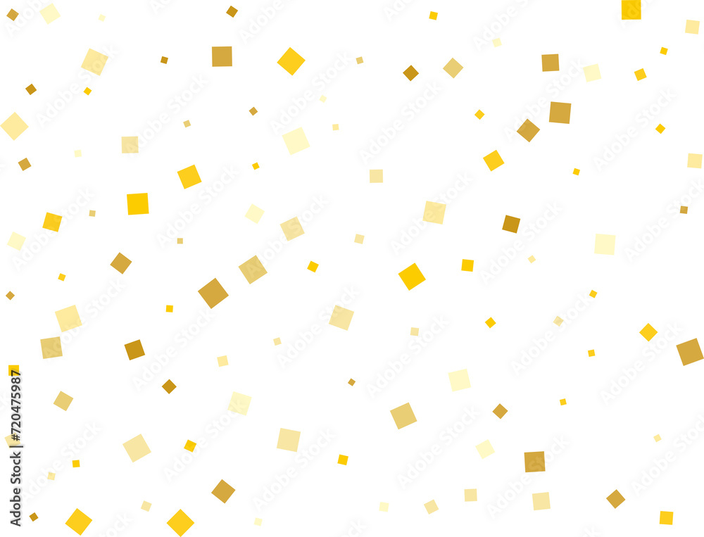 Gold Foil Square Confetti