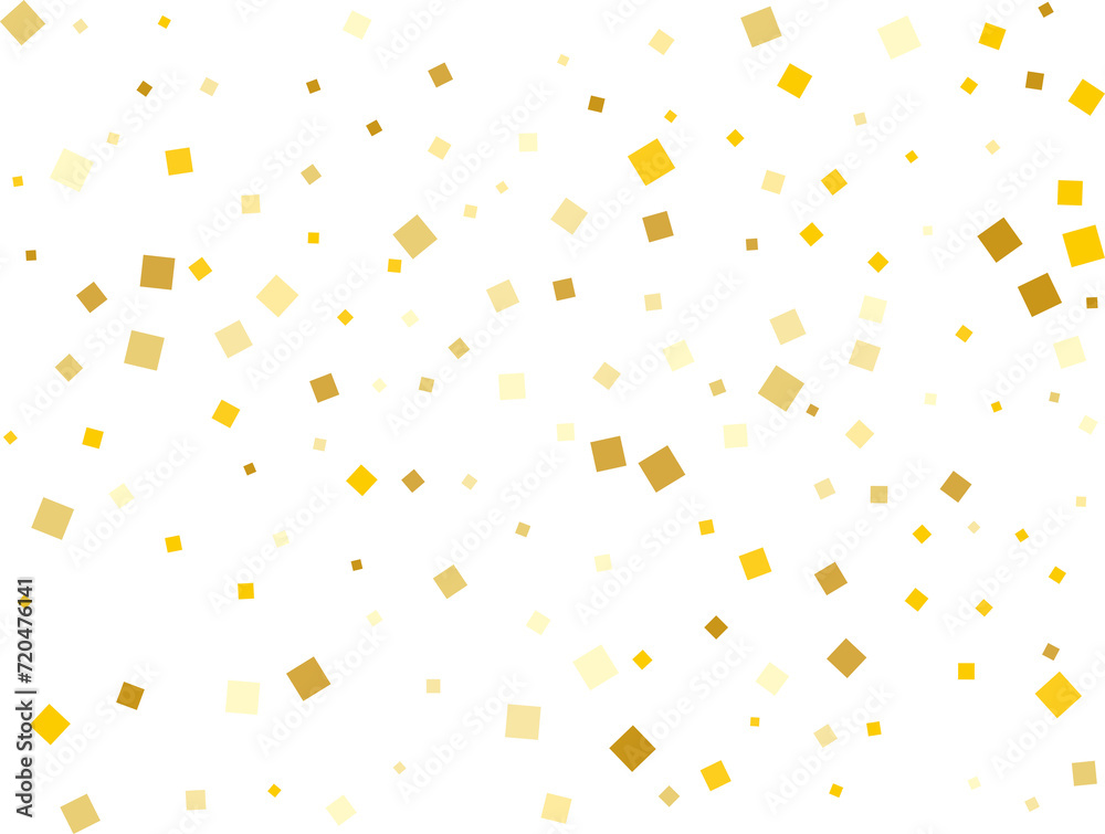 Modern Gold Square Confetti