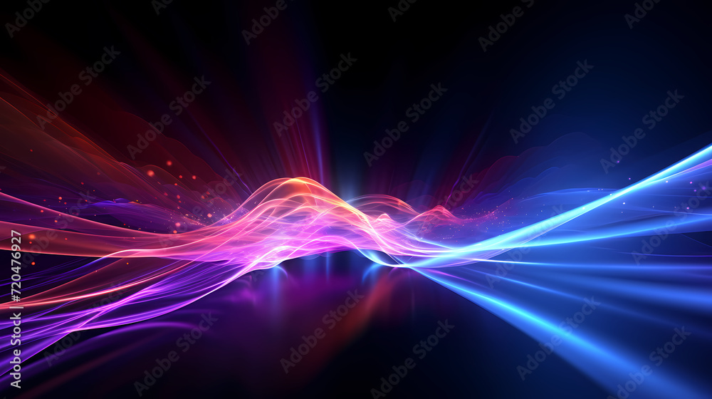 Abstract geometric lines background, technological lines background and light effects, 3D rendering Abstract geometric lines background, technological lines background and light effects, 3D rendering