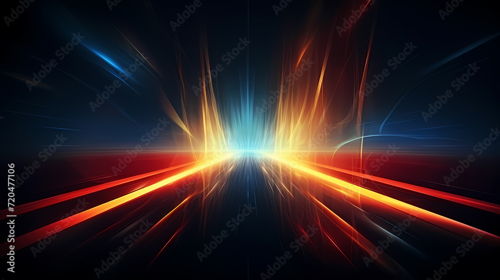 Abstract geometric lines background, technological lines background and light effects, 3D rendering Abstract geometric lines background, technological lines background and light effects, 3D rendering