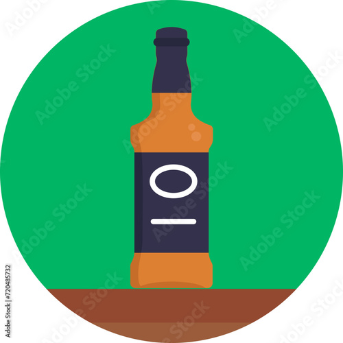 Elevate your design projects with this timeless whiskey bottle icon in vector format. Perfect for premium brands and upscale themes.