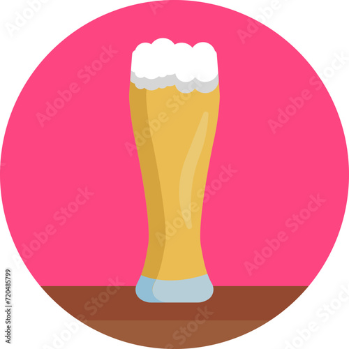 Craft Beer Pint Vector Illustration: Celebrate the craft beer movement with this intricately crafted pint vector.