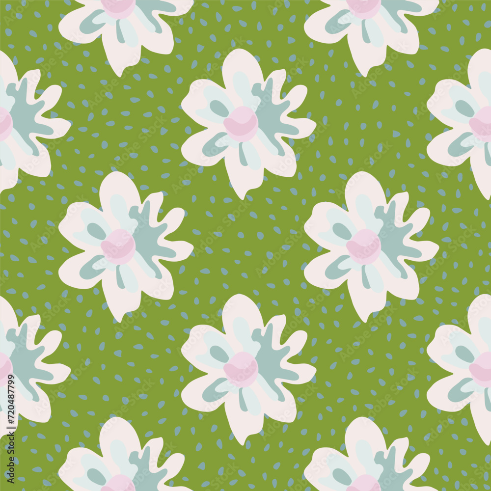 Vibrant pink floral pattern. Vibrant pink floral pattern.