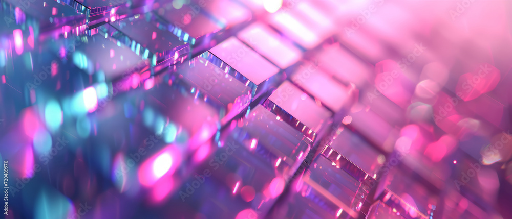 Luminous Neon Gridscape Luminous Neon Gridscape