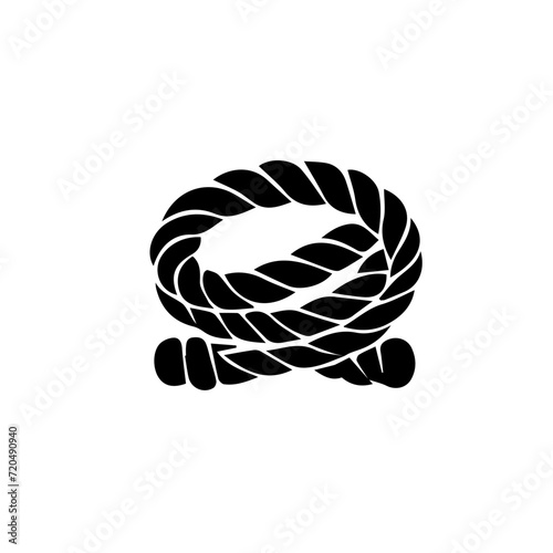 Nautical rope knots vector design