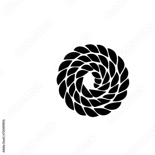 Nautical rope knots vector design