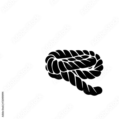 Nautical rope knots vector design