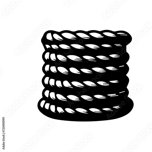 Nautical rope knots vector design