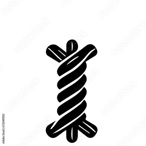 Nautical rope knots vector design