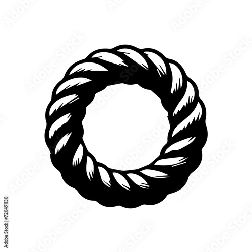 Nautical rope knots vector design