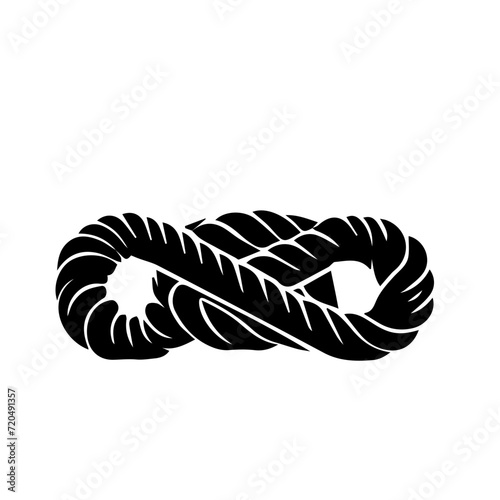 Nautical rope knots vector design