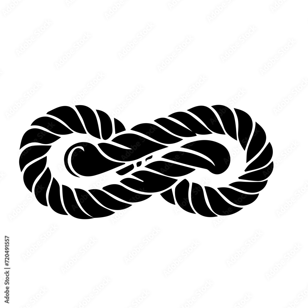 Nautical rope knots vector design Nautical rope knots vector design