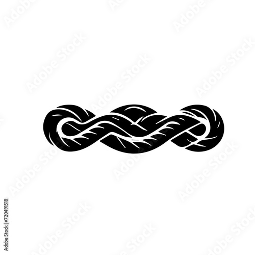 Nautical rope knots vector design