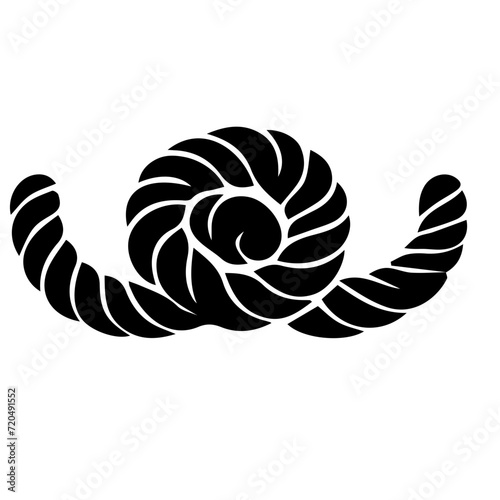 Nautical rope knots vector design