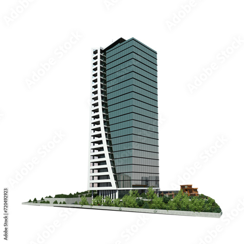 Display model of tall buildings and skyscrapers