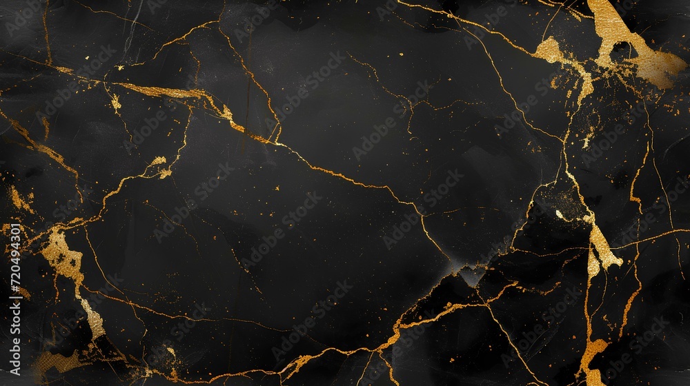 Marble background White stone texture with gold shadow - obrazy, fototapety, plakaty 