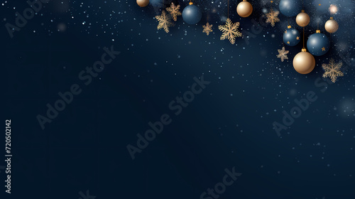 Christmas ball background, Christmas and New Year holidays concept with copy space for text