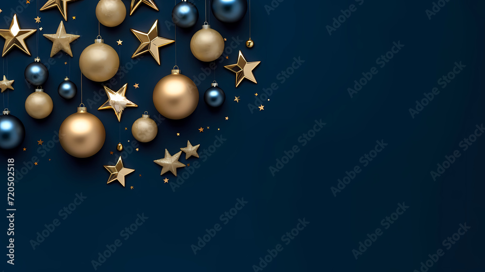Christmas ball background, Christmas and New Year holidays concept with copy space for text Christmas ball background, Christmas and New Year holidays concept with copy space for text