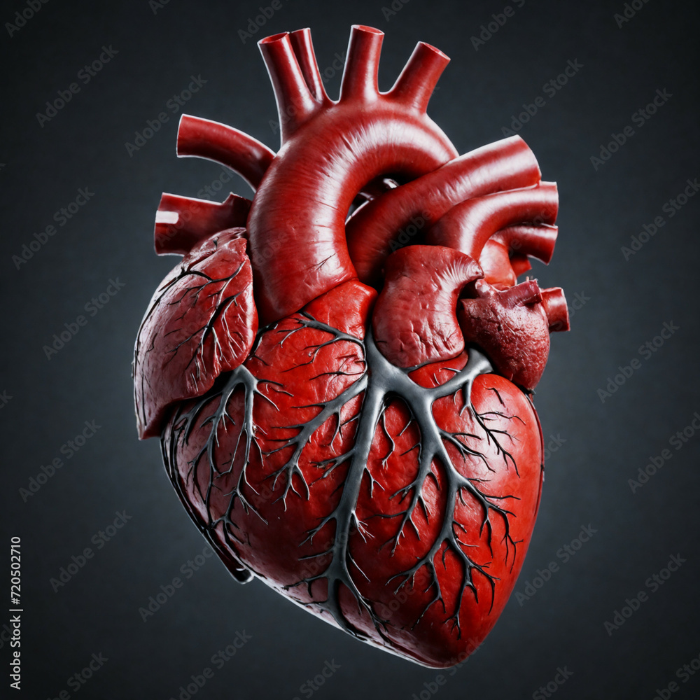 Naklejka premium human heart anatomy