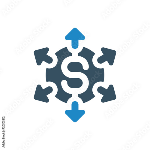 money strategy icon vector illustration