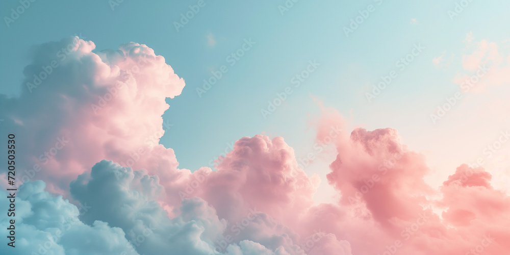 Colorful pastel cloud background