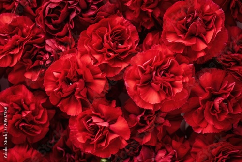 background red carnations