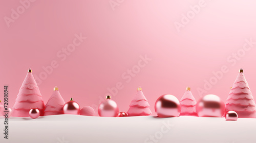Luxurious Christmas balls on glowing bokeh background, Christmas and New Year minimalistic background