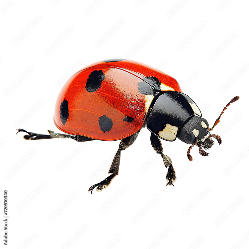 Ladybug isolated on white or transparent background Ladybug isolated on white or transparent background