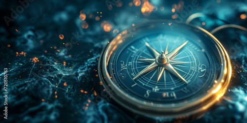 Old sea compass background