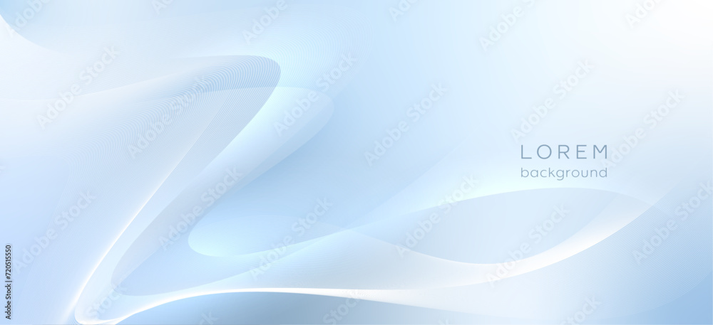 Light blue abstract composition with smooth lines. Light blue abstract composition with smooth lines.