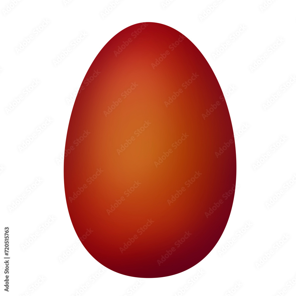 Easter illustration. Red-brown egg isolated on a white background. 3-D.
Easter illustration. Red-brown egg isolated on a white background. 3-D.