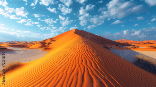 Sand dune with graphic patterns tall and smooth dunes with interesting geometric patter