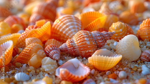 Sand with tiny shellszontics miniature shells resembling umbrellas create a unique and funny tex
