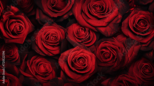 Abstract red roses art background