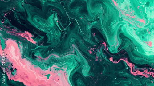 Neon green and pink marble background