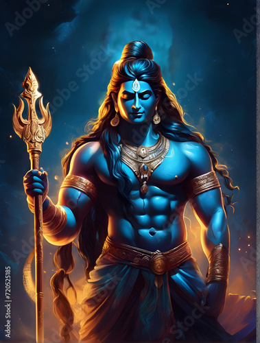 The creation of Lord Shiva for the joyous celebration of Maha Shivaratri  a Hindu festival.  
