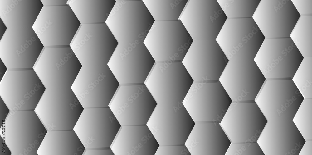 Background of with hexagons Abstract hexagon polygonal pattern background vector. seamless bright white abstract honeycomb texture geometric mosaic and cube pattern.	
