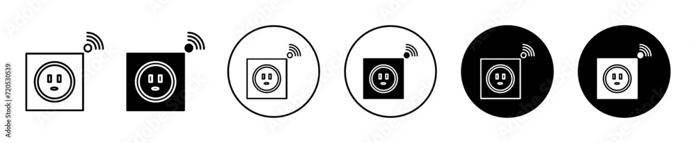 smart Plug vector icon mark set symbol for web application smart Plug vector icon mark set symbol for web application