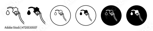 petrol vector icon mark set symbol for web application