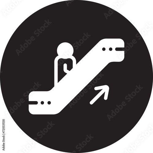 escalator gradient icon