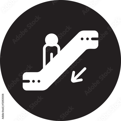 escalator gradient icon
