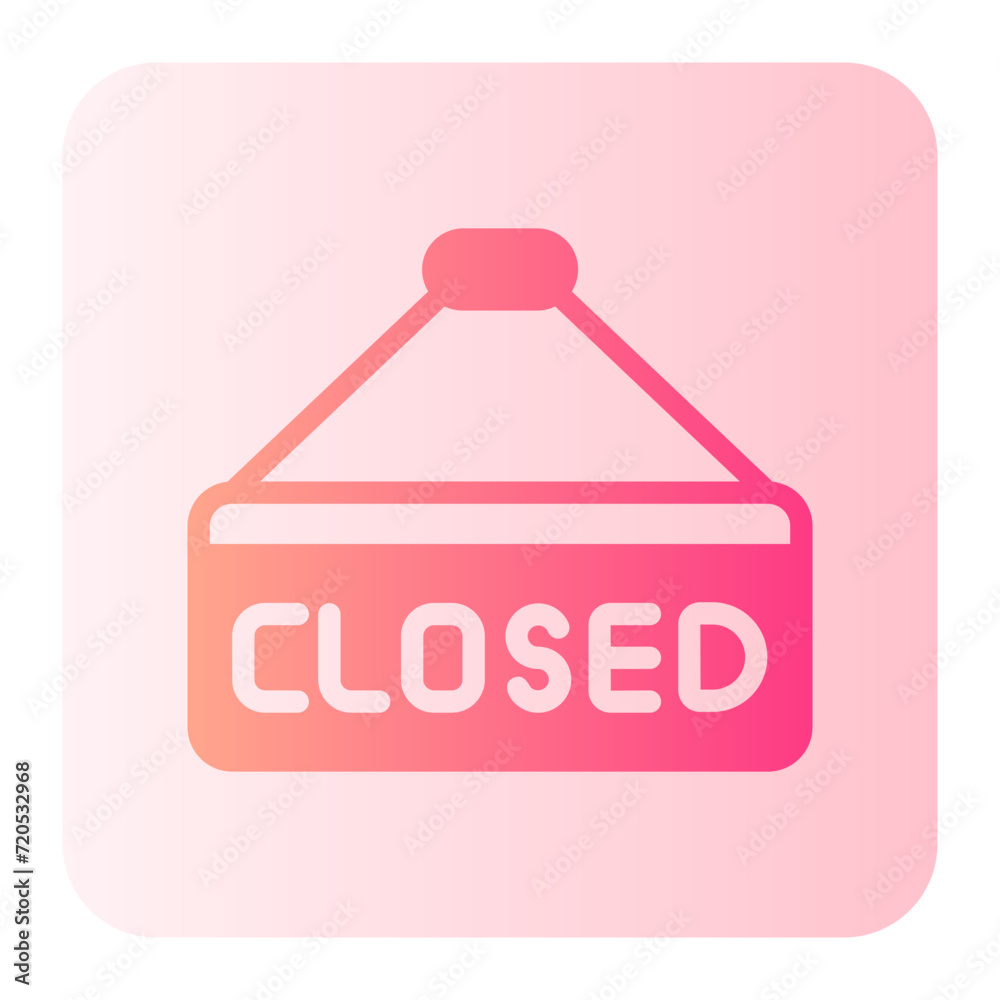 closed gradient icon